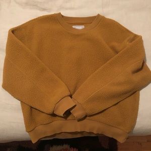 Everlane Renew Fleece Mustard EUC